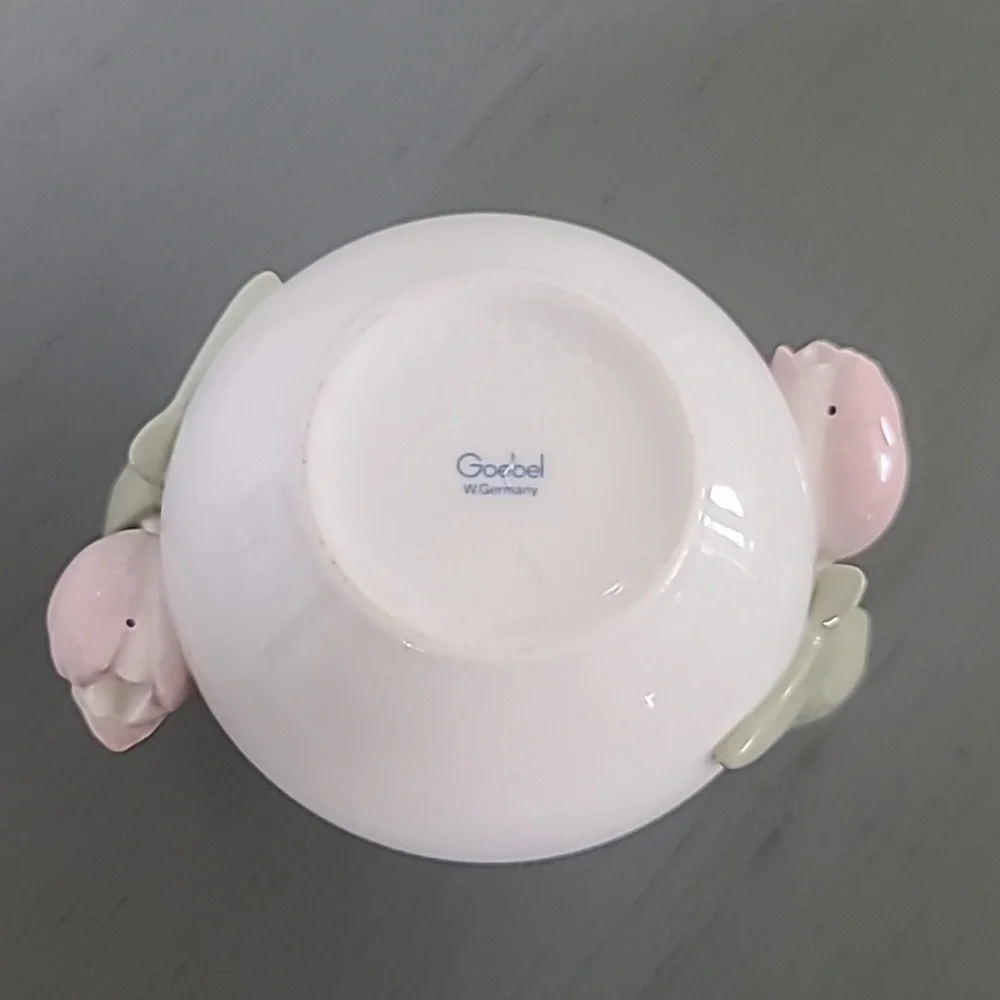 Goebel WGermany White Ceramic Tulip Vase